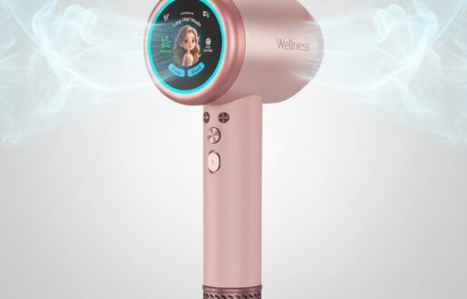 Sèche-cheveux haute performance à moteur brushless 110 000 RPM avec écran LCD
